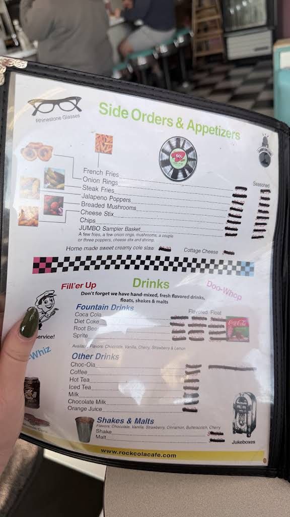 Rock-Cola 50's Cafe Menu 5